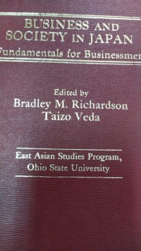 Business and Society in Japan: fundamentals for businessmen