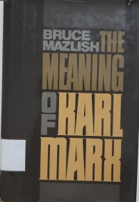 The Meaning of Karl Marx