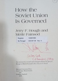 How the Soviet Union Is Governed