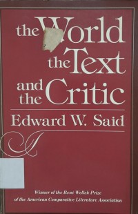 The World, the Text, and Critic