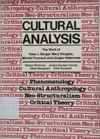 Cultural Analysis: The Work of Peter L. Berger, Mary Douglas, Michel Foucault, and Jurgen Habermas