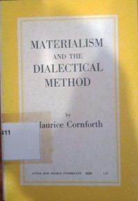 Materialism and the dialectical method