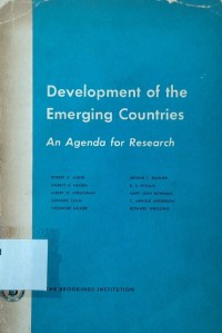 Development of the Emerging Countries: An Agenda for Research