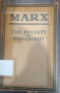 The Powerty of Philosophy: answer to the 