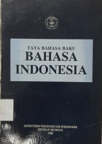 Tata Bahasa Baku Bahasa Indonesia