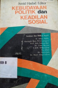 Kebudayaan Politik dan Keadilan Sosial