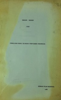 Penulisan buku-buku sejarah perfilman Indonesia