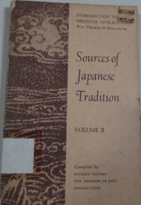 Sources of Japanese Tradition Volume II