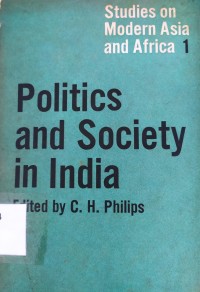 Politics and Society in India