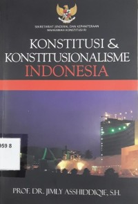 Konstitusi dan Konstitusionalisme Indonesia