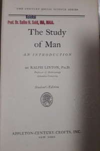 The Study of Man, An Introduction