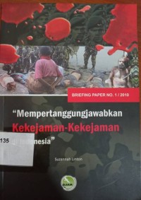 Mempertanggungjawabkan Kekejaman-kekejaman Di Indonesia