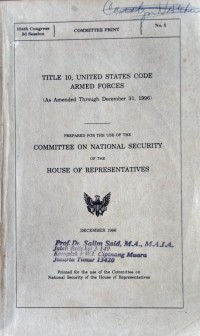 Committee on National Security of the House of Representatives