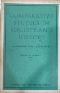 Comparative Studies in Society and Hostory: An International Quarterly