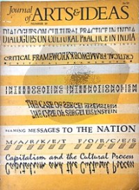 Journal of Arts & Idea, num.19: Dialogues on Cultural Practice in India