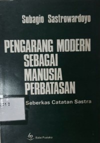 Pengarang Modern sebagai Manusia Perbatasan