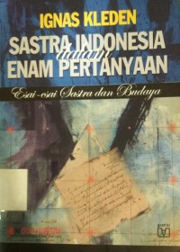 Sastra Indonesia Enam Pertanyaan