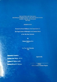 The Banteng and the Eagle Indonesian Foragain Policy And the United States During The Era of Soekarno 1945-1967