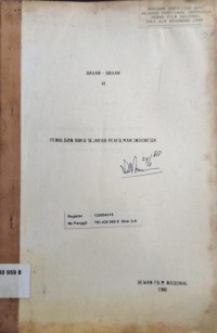 Penulisan Buku Sejarah Perfilman Indonesia