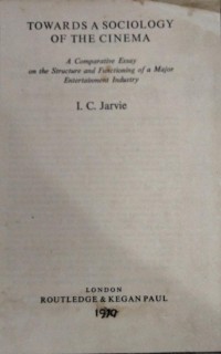 Toward a Sociology of the Cinema