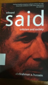 Edward Said Criticism and Society