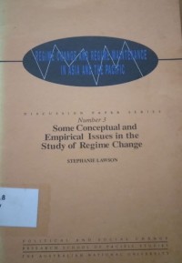 Some conceptual and empirical issues in the study of regime change