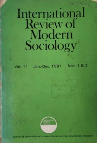 International Review of Modern Sociology Vol. 11 No. 1&2 Jan-Dec 1981